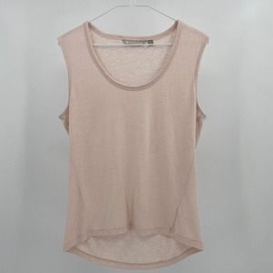 Athleta Womens Pink Sleeveless Hi-Lo Tank Top Size S